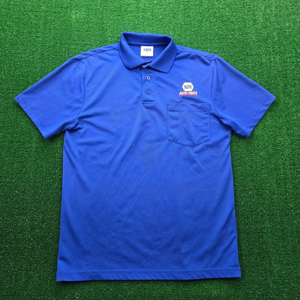 NAPA Auto Parts Polo Shirt‎ Unisex Small Blue Employee Uniform Work wear